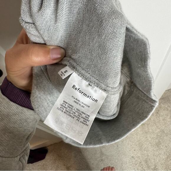 Reformation Knit Gray Pull On Lounge Shorts High Rise Size Small - Picture 4 of 4